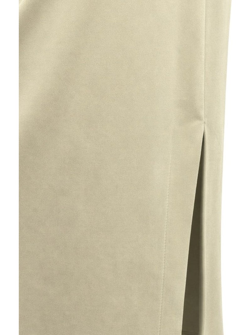 Aansluitende midi-jurk met ronde hals mixray Kaki - Kiabi