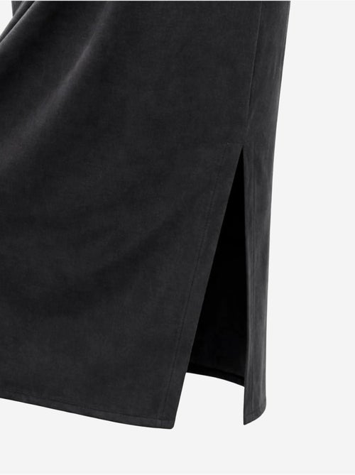 Aansluitende midi-jurk met ronde hals mixray - Kiabi