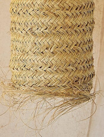 Abat-jour tube fibre de palmier