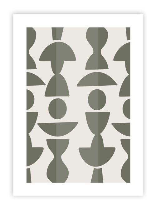Abstracte poster van geprint papier zonder lijst - Kiabi Abstracte poster van geprint papier zonder lijst - Kiabi