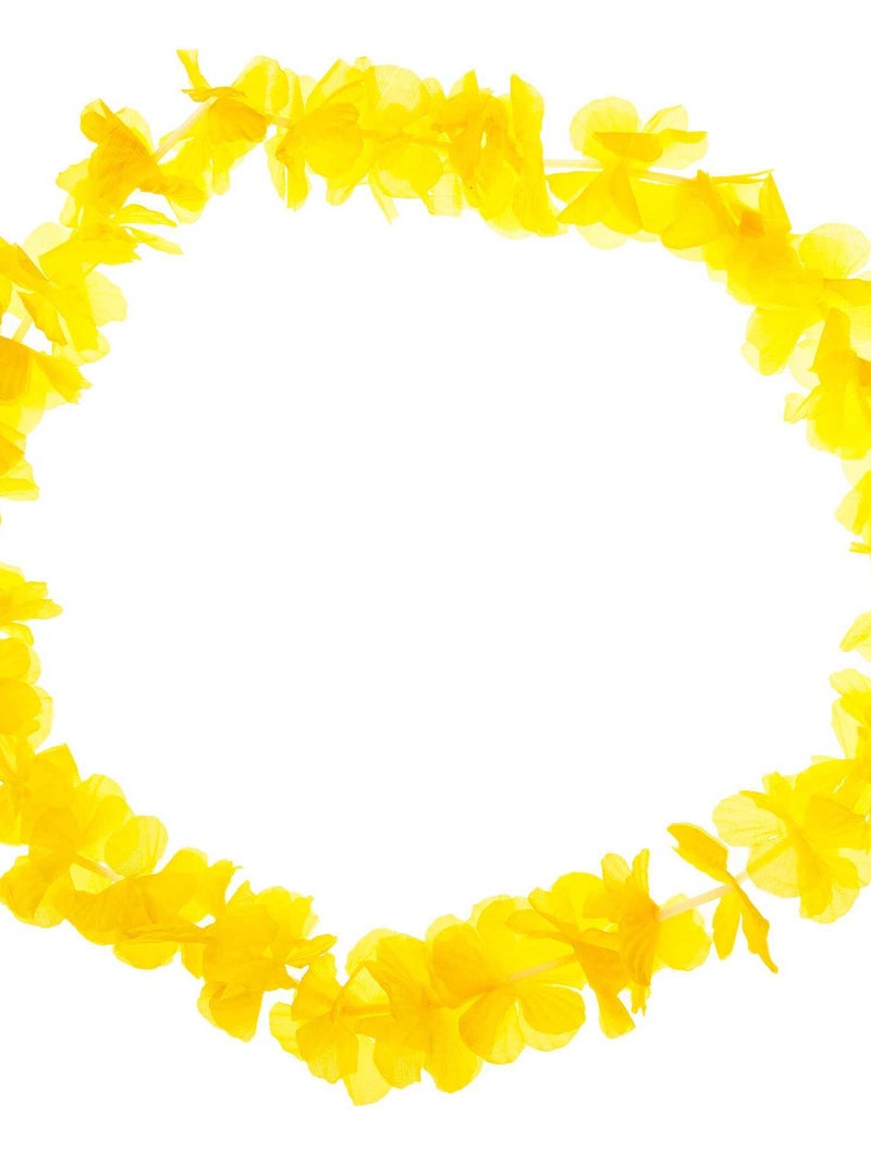 Accessoire collier hawaïen jaune - Kiabi