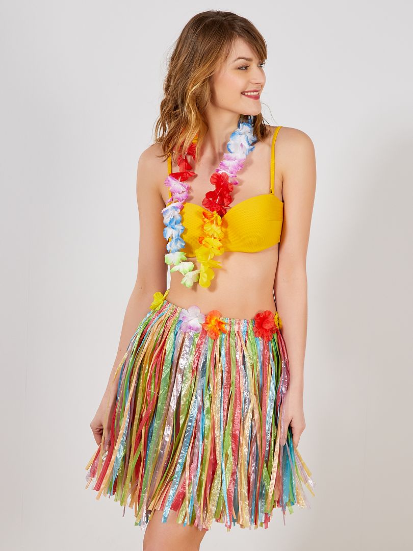 Accessoire jupe hawaïenne multicolore - Kiabi