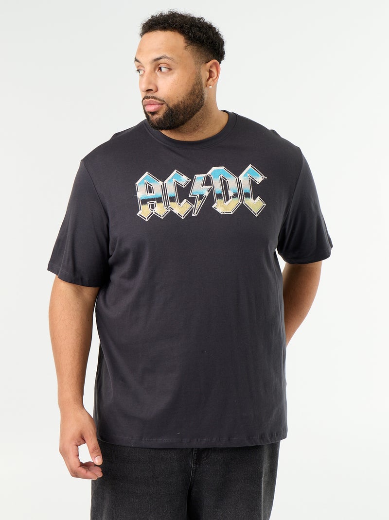 AC/DC T-shirt met korte mouwen Zwart - Kiabi