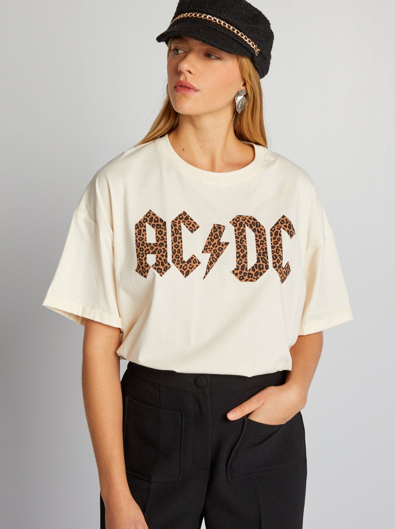 'AC/DC'-T-shirt - WIT - Kiabi - nu€