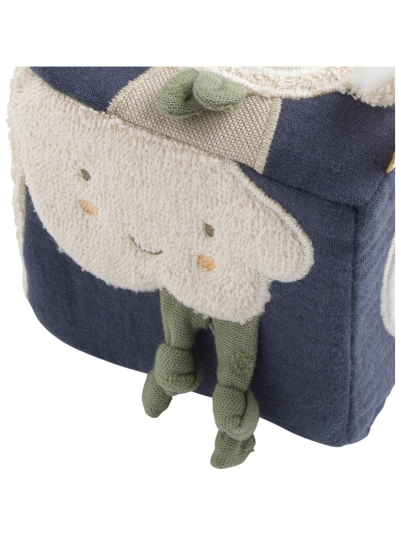 Activiteitenblok voor baby's van biologisch katoen Blauw - Kiabi