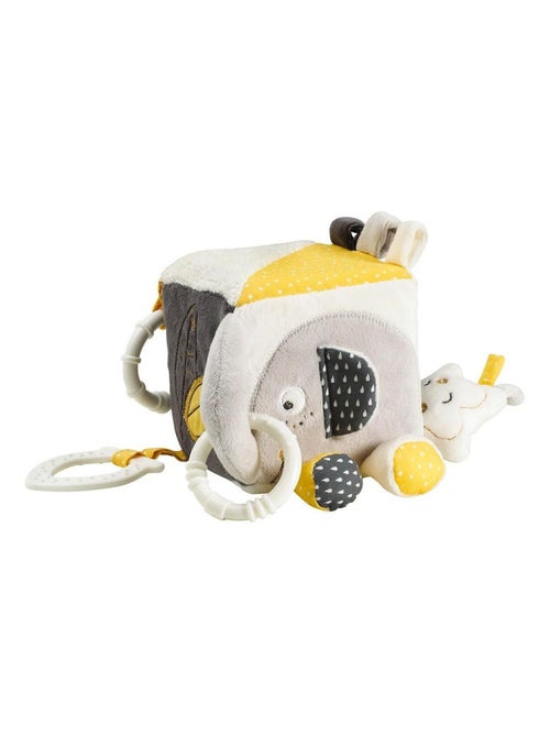 Activiteitenblok voor baby's van grijs fluweel - Kiabi Activiteitenblok voor baby's van grijs fluweel - Kiabi