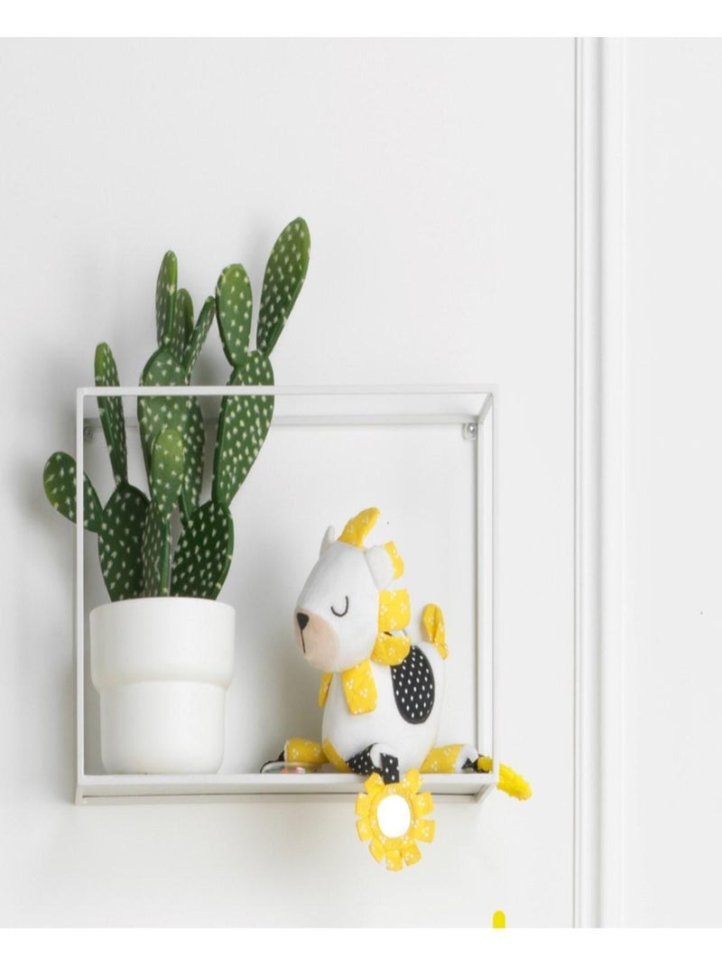 Activiteitenknuffel van wit fluweel Wit - Kiabi