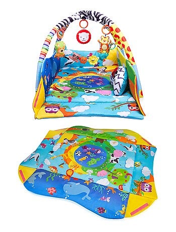 Activiteitenmat voor baby’s LIONELO Inga 2-in-1 – Box – Wasbaar – Interactief speelgoed