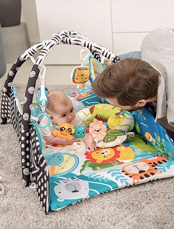 Activiteitenmat voor baby’s LIONELO Inga 2-in-1 – Box – Wasbaar – Interactief speelgoed