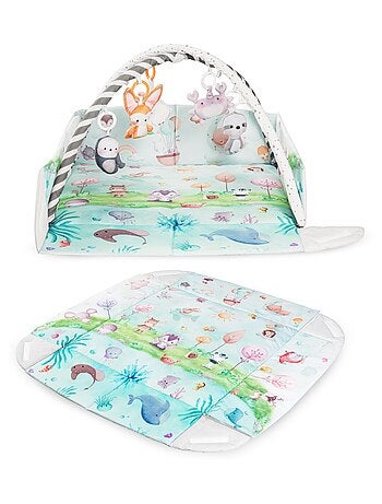 Activiteitenmat voor baby’s LIONELO Inga 2-in-1 – Box – Wasbaar – Interactief speelgoed