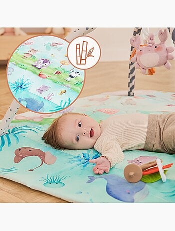 Activiteitenmat voor baby’s LIONELO Inga 2-in-1 – Box – Wasbaar – Interactief speelgoed