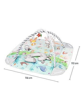 Activiteitenmat voor baby’s LIONELO Inga 2-in-1 – Box – Wasbaar – Interactief speelgoed