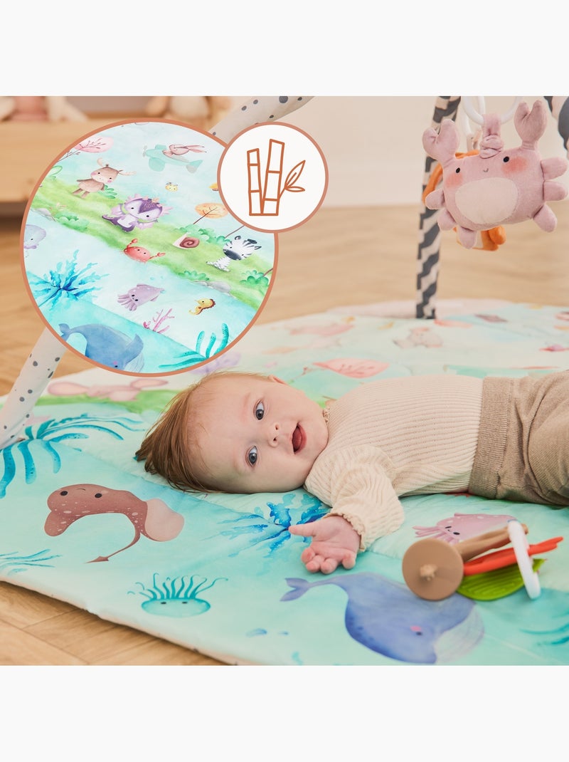 Activiteitenmat voor baby’s LIONELO Anika 2-in-1 – Box – Wasbaar – Interactief speelgoed Wit Multikleur - Kiabi