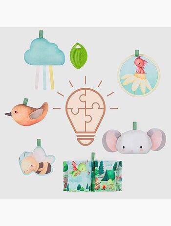 Activiteitenmat voor baby’s LIONELO Inga 2-in-1 – Box – Wasbaar – Interactief speelgoed