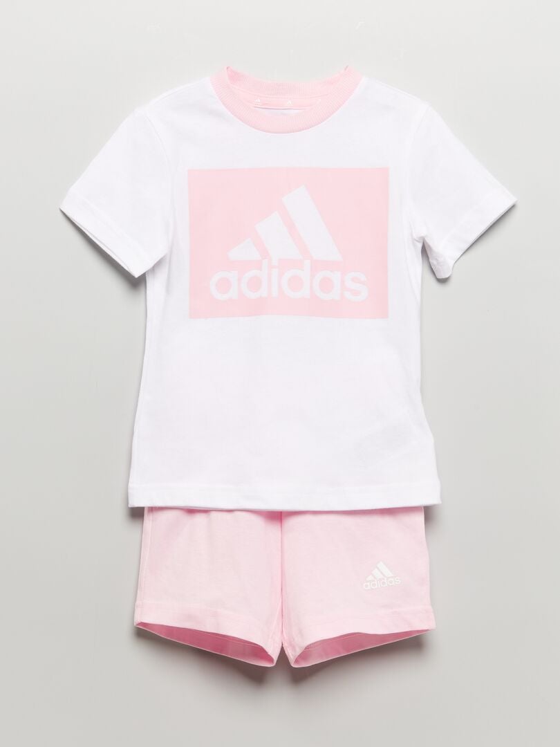 Adidas-setje met T-shirt + short - 2-delig setje WIT - Kiabi