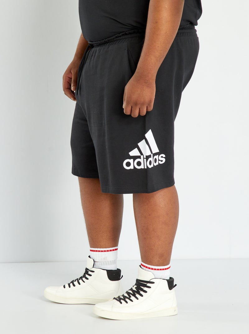 Adidas-sportshort van joggingstof ZWART - Kiabi