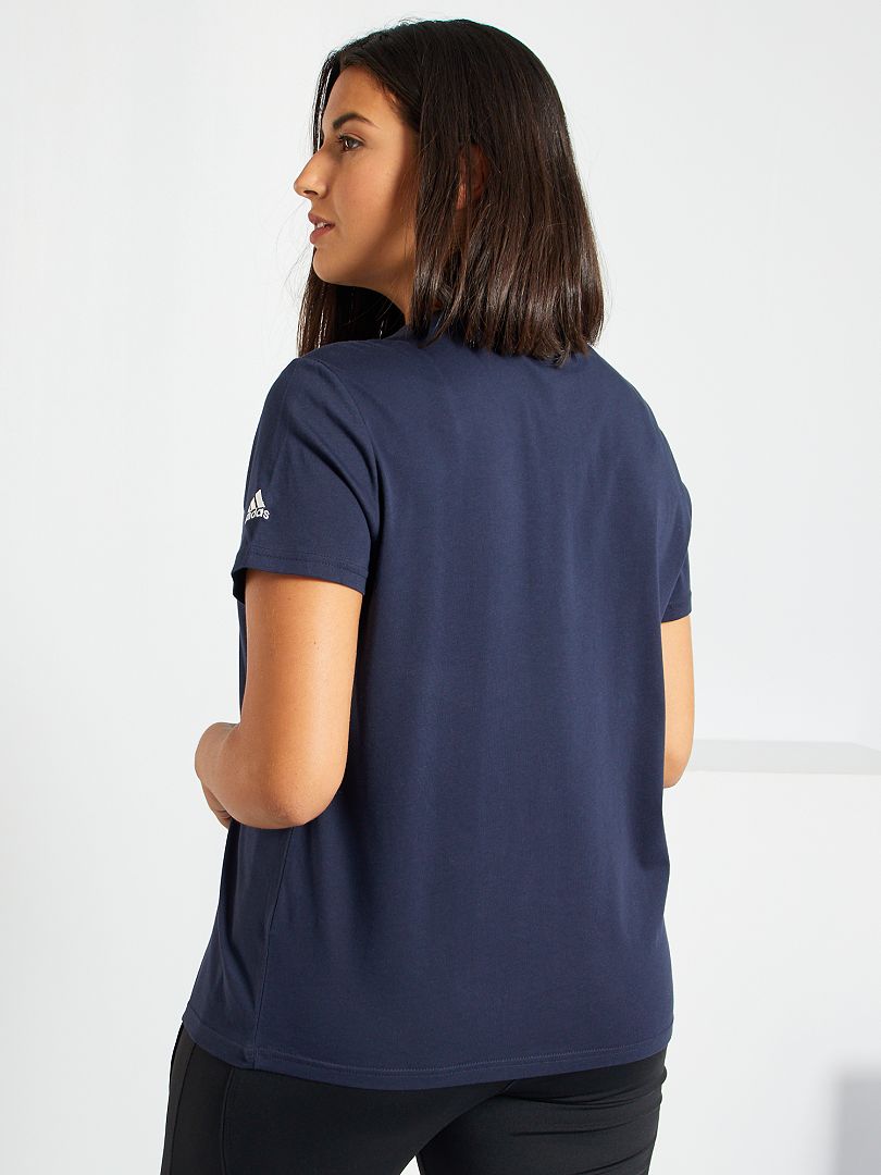Adidas-T-shirt BLAUW - Kiabi