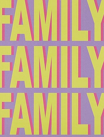 Affiche 'Family' 13 x 18 cm - Kiabi Home