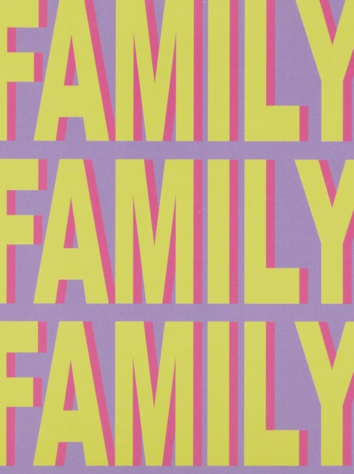 Affiche 'Family' 13 x 18 cm - Kiabi Home - Kiabi