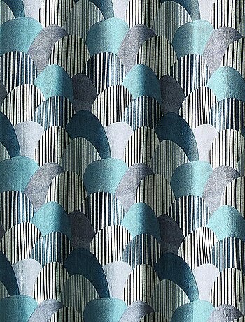 Afgerond jacquard meubelgordijn