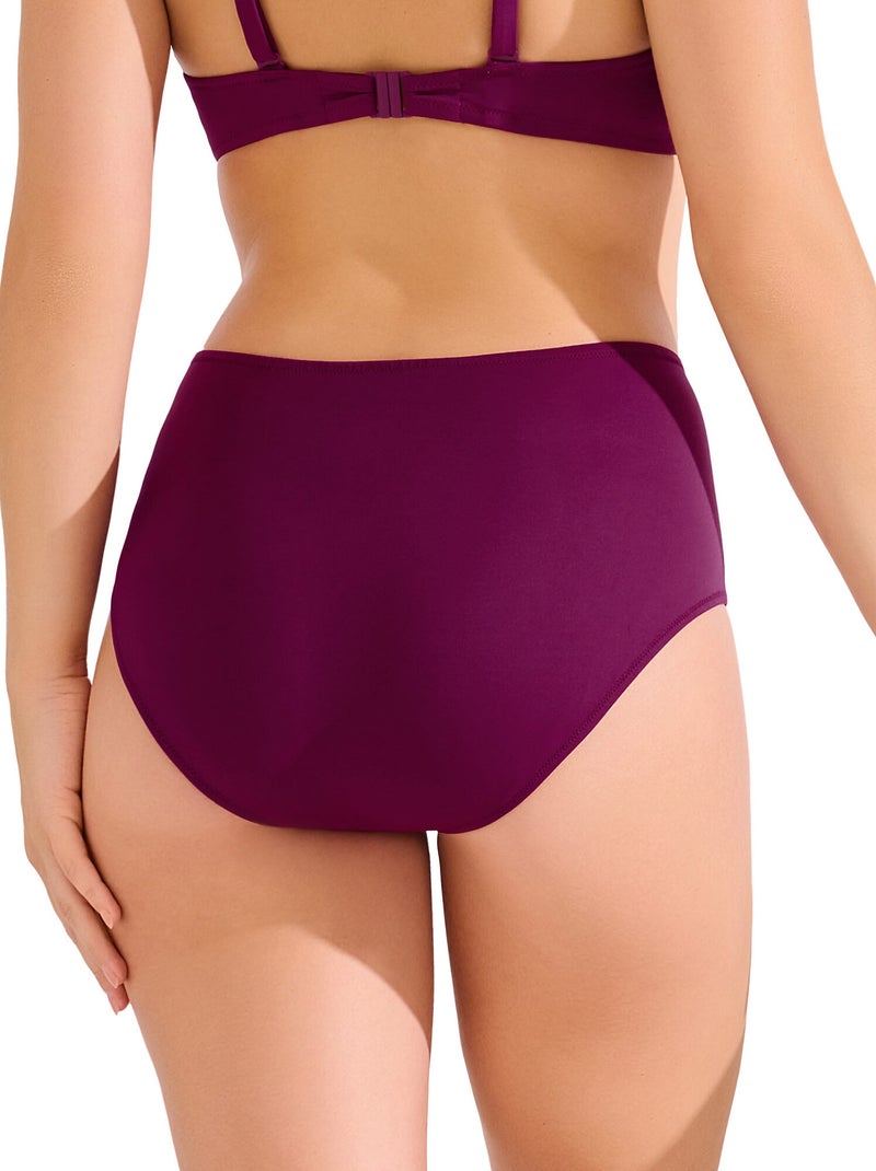 Afslankbikinitopje met hoge taille uvita Paars - Kiabi