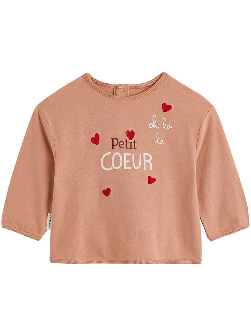 Aimée 2-pack baby T-shirts met lange mouwen Roze - Kiabi
