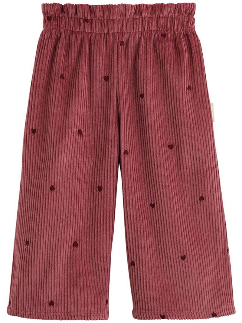 Aimée kindercorduroy broek Bordeauxrood - Kiabi