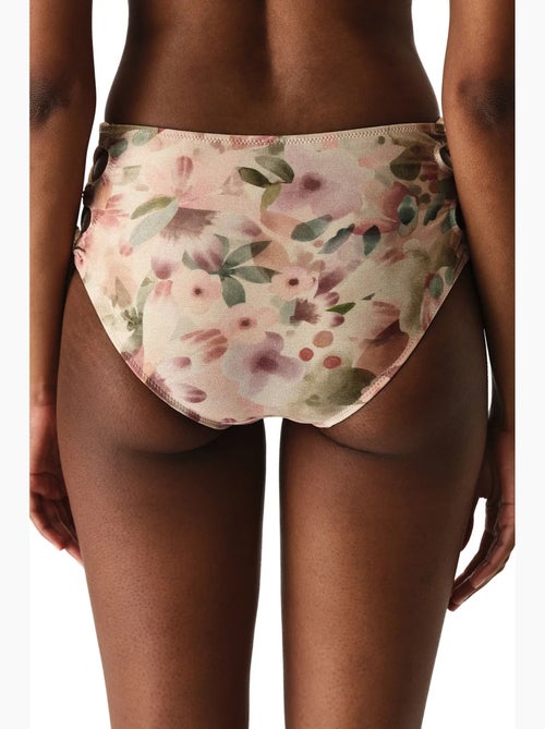 Aires fashion bikinibroekje met bloemen, glans en hoge taille penti - Kiabi Aires fashion bikinibroekje met bloemen, glans en hoge taille penti - Kiabi