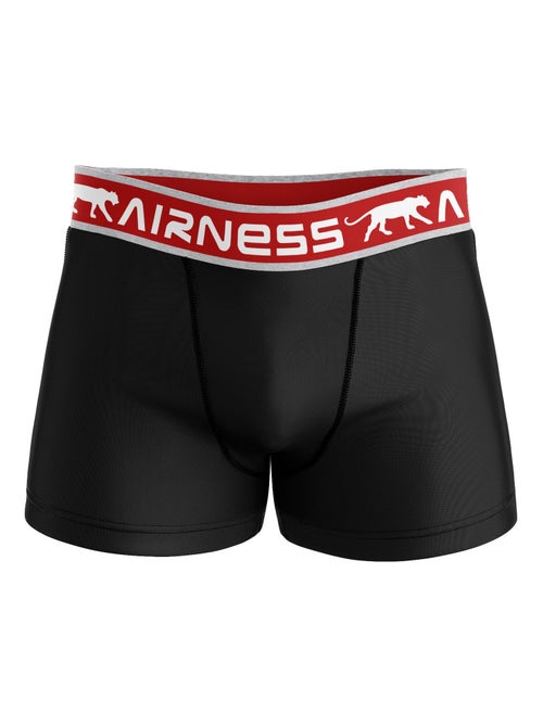 AIRNESS 5-pack katoenen boxershorts voor heren met gekleurde taillebanden (startpakket) - Kiabi AIRNESS 5-pack katoenen boxershorts voor heren met gekleurde taillebanden (startpakket) - Kiabi