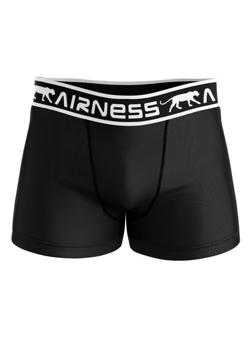 AIRNESS 5-pack katoenen boxershorts voor heren met gekleurde taillebanden (startpakket) - Kiabi AIRNESS 5-pack katoenen boxershorts voor heren met gekleurde taillebanden (startpakket) - Kiabi