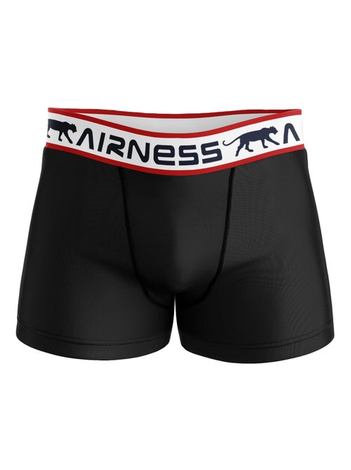 AIRNESS 5-pack katoenen boxershorts voor heren met gekleurde taillebanden (startpakket) - Kiabi AIRNESS 5-pack katoenen boxershorts voor heren met gekleurde taillebanden (startpakket) - Kiabi