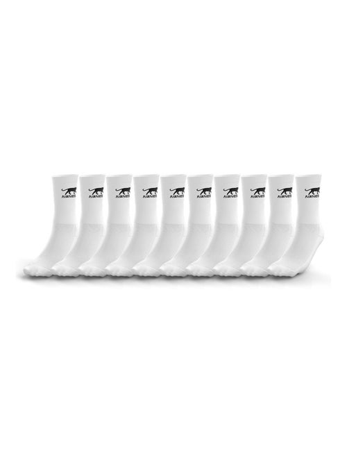 Airness lot de 10 paires de tennis homme logo sur tige corporate airness - Kiabi