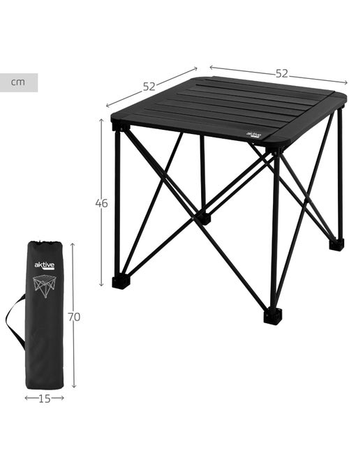 Aktive anti-kantel en afneembare opklapbare campingtafel - Kiabi
