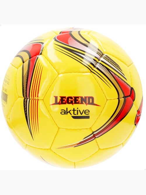 Aktive ballon de football en cuir synthétique taille 5 avec coutures renforcées - Kiabi