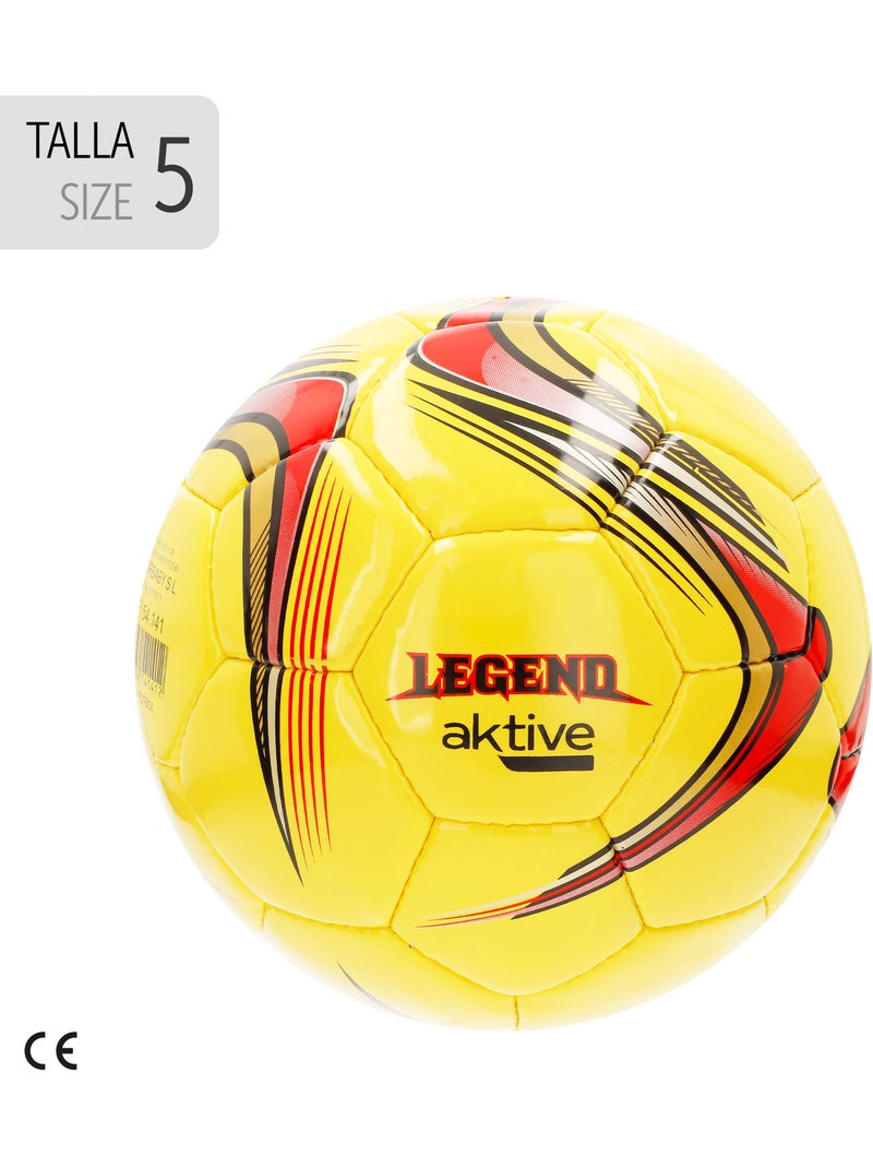 Aktive ballon de football en cuir synthétique taille 5 avec coutures renforcées N/A - Kiabi