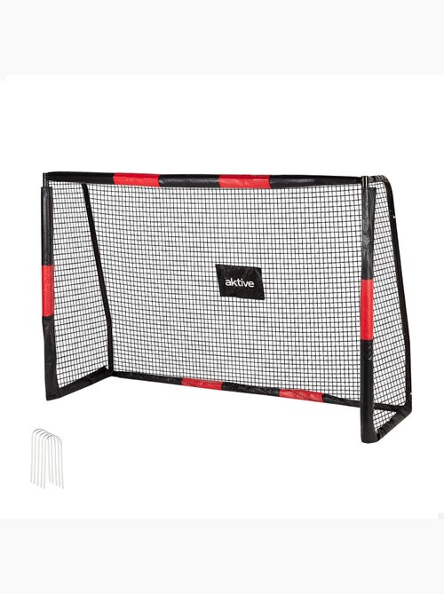 Aktive but de football 180x60x120 cm structure avec protection, filet et piquets - Kiabi