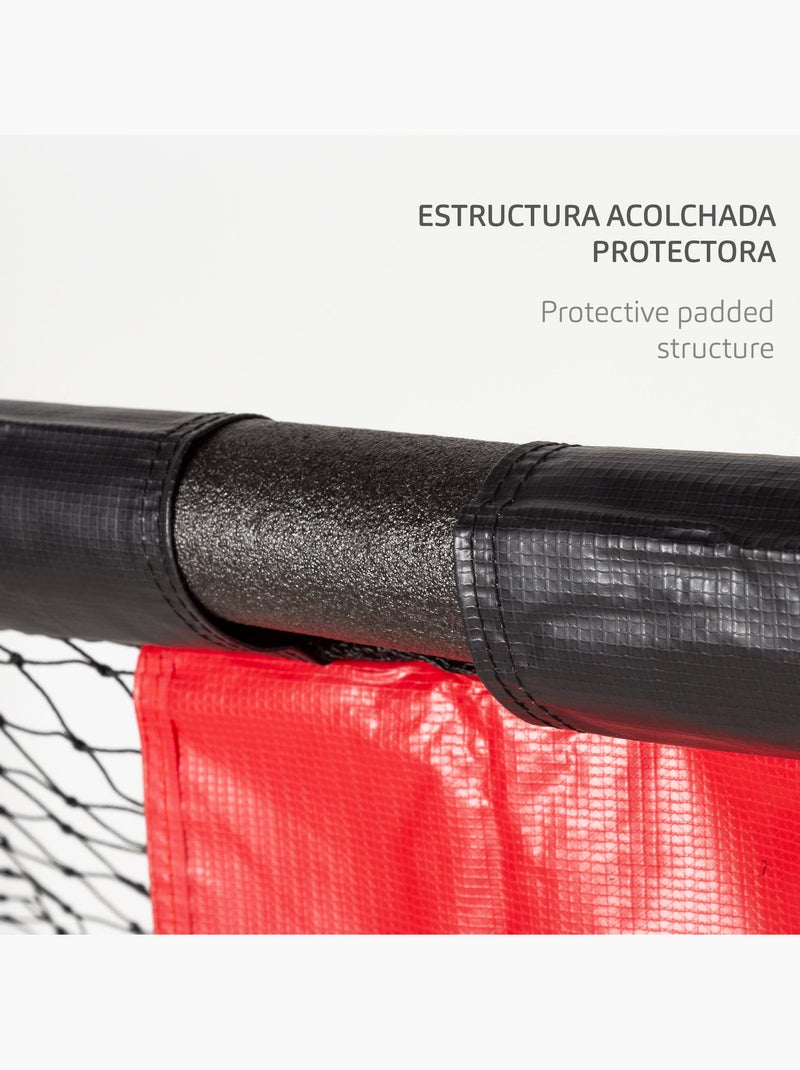 Aktive but de football 300x120x200 cm structure avec protection, filet et piquets N/A - Kiabi