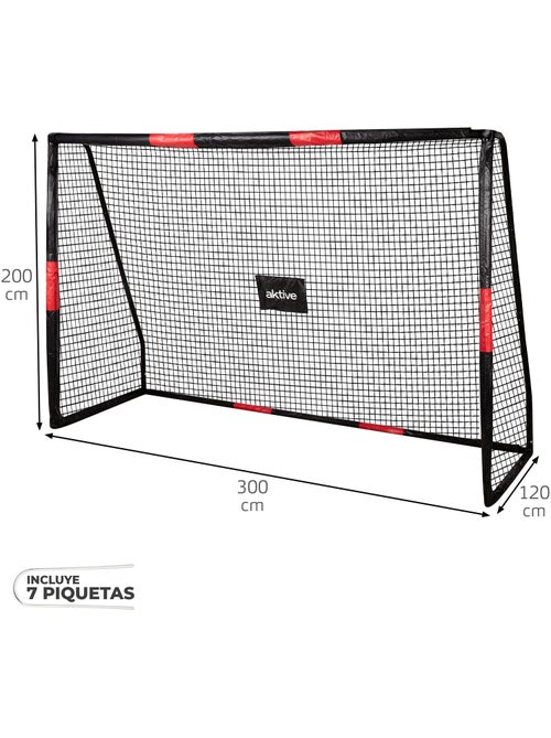 Aktive but de football 300x120x200 cm structure avec protection, filet et piquets - Kiabi Aktive but de football 300x120x200 cm structure avec protection, filet et piquets - Kiabi