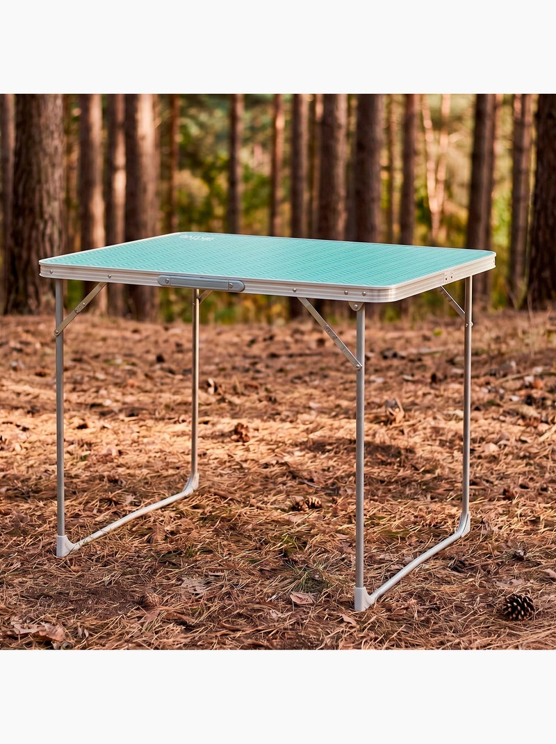 Aktive camping table de camping pliante 80x60x70 cm Turquoise - Kiabi