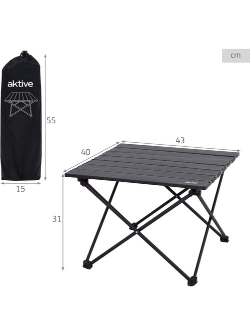 Aktive camping table de camping pliante avec mécanisme anti-basculement 43x40x31 cm - Kiabi Aktive camping table de camping pliante avec mécanisme anti-basculement 43x40x31 cm - Kiabi