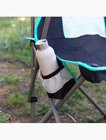 Aktive chaise de camping pliante 48x48x102 cm avec dossier en filet