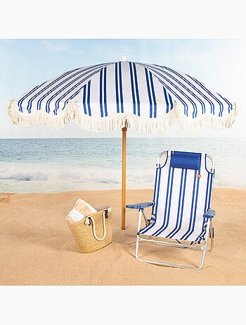 Aktive chaise de plage basse multiposition 48x45x83 cm
