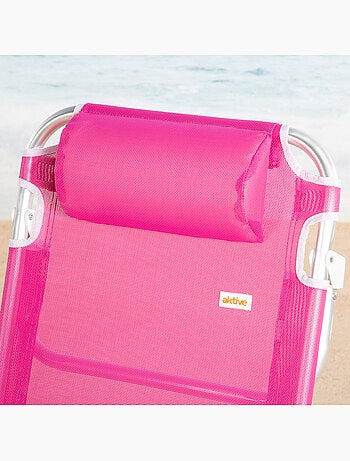 Aktive chaise de plage basse multiposition 48x46x84 cm