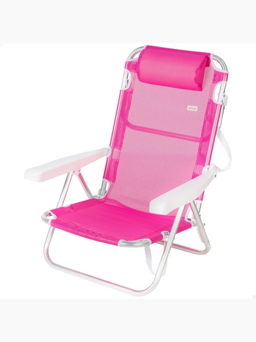 Aktive chaise de plage basse multiposition 48x46x84 cm - Kiabi