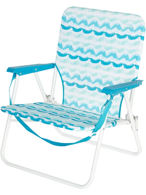 Aktive chaise de plage pliante 45x40x70 cm avec poche arrière - Kiabi