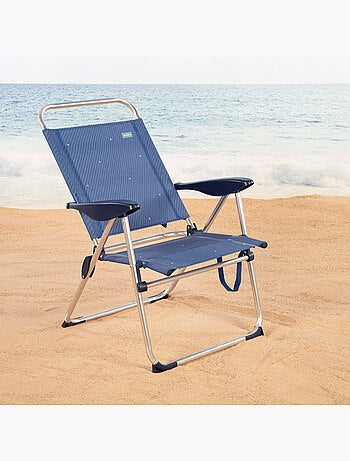 Aktive chaise de plage pliante 48x60x100 cm 4 positions