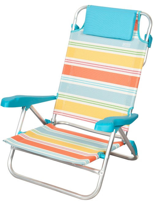 Aktive chaise de plage pliante 8 positions 50x48x80 cm - Kiabi