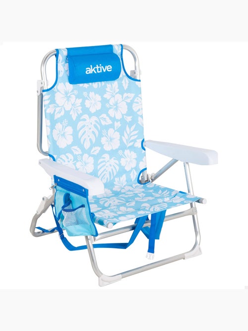 Aktive chaise de plage pliante multipositions 50x54x80 cm hawaï - Kiabi Aktive chaise de plage pliante multipositions 50x54x80 cm hawaï - Kiabi