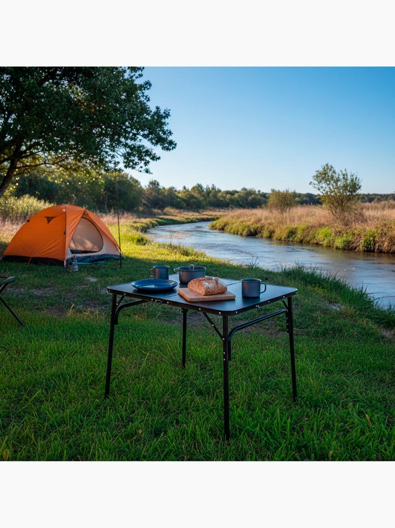 Aktive housse de table de camping pliante antidérapante avec système de nivellement Noir - Kiabi