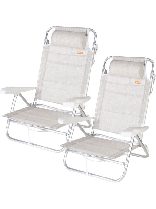 Aktive ibiza lage strandstoel met multifunctionele verstelmogelijkheden 47x49x82 cm - Kiabi Aktive ibiza lage strandstoel met multifunctionele verstelmogelijkheden 47x49x82 cm - Kiabi